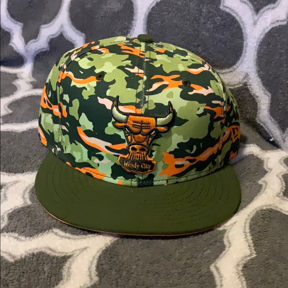Chicago Bulls Camo SnapBack